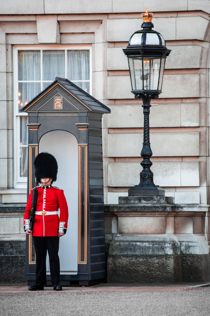 Royal Guard Standing Outside Buckingham Palace